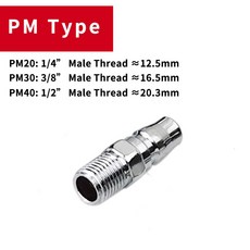 SH 커넥터 SF SP 호스 피팅 액세서리 SM Rapidities PP 릴리스 공압 압축기 PH 피팅용 PM 공기 커플, 30, PM Type