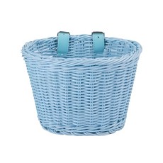 비블로아 자전거 킥보드 스쿠터 호환 라탄바구니 바스켓 수납바구니 악세사리, L, 블루, 1개