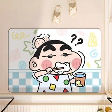 란틴 욕실 발매트 빨아쓰는 규조토 미끄럼방지매트 화장실 앞 발매트 주방 발매트 미끄럼방지 패드 샤워 보이, 1개, 블루 M