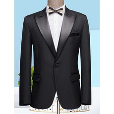 남성 무대의상 연주복 턱시도 연미복 성악가 연주자 화이트 S 블랙 상의 자켓