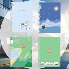 초등 스프링 좁은칸A 랜덤1개 어린이일기장 생활노트 홈스쿨링 하루정리 표현력향상 일상정리