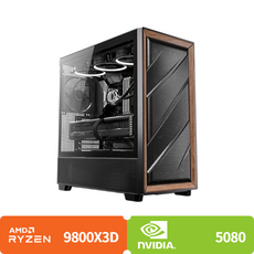 (컴퓨존) 아이웍스X-0159 (라이젠7 9800X3D / DDR5 64GB / 1TB / RTX 5080), Free DOS, 블랙