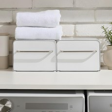 마치 미니미 철제 수납함, 1개, 소프트화이트