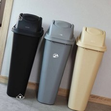 PP 스윙뚜껑 휴지통 20-50L 업소용휴지통 업소용쓰레기통 업소용전기압력밥솥, 하부 50리터 회색