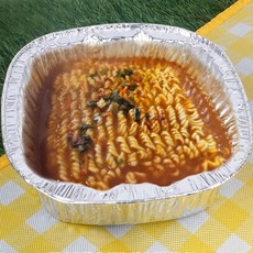 은박냄비 은박용기 한강 즉석 라면 용기 은박