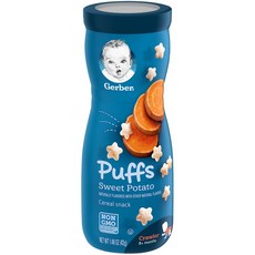 Gerber 그래듀에이트 퍼프 시리얼 스낵 42g, 1개, 스위트 포테이토(Sweet Potato)