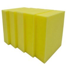 타일 스펀지 메지 줄눈 작업용 청소용 스폰지 5cmX15cmX20cm 5개, 옐로우 스펀지, 1세트