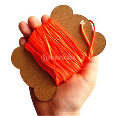 스킨스쿠버 스쿠버 다이빙 릴용 교체 플랫 라인 경량 내구성 고강도 부식 방지 2mm, [04] Orange 50m, Orange 50m, 1개