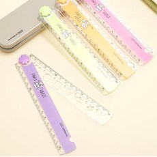 초등교구 30cm 접이식 직선자 수학준비물 교구 치수 밑줄자