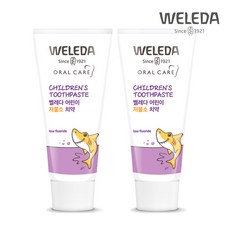 벨레다 어린이 저불소 치약 민트향, 60g, 2개