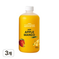 주스프레스드 HPP 100% 비가열 애플망고주스 500ML (냉동), 3개