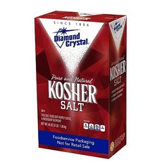 Diamond Crystal Kosher Salt 다이아몬드 크리스탈 코셔 소금 대용량 48온즈, 1.36kg 1팩, 1개, 1.36kg