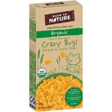 백투네이쳐 크레이지 벅스 마카로니 & 치즈 디너, 170g, 1개