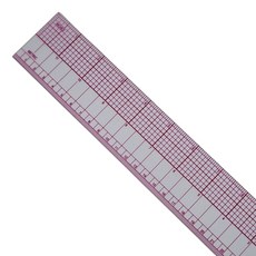 포에스 60cm/ 24inch 그레이딩자 방안자 (cm inch 겸용), 1개, 레드