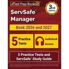(英文圖書)ServSafe Manager Book 2026 and 2027: 5 Practice Tests and ServSafe Study Guide [... 平裝版, 英文, Test Prep Books