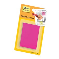퐁치셀 비치는 형광핑크 전화메모지