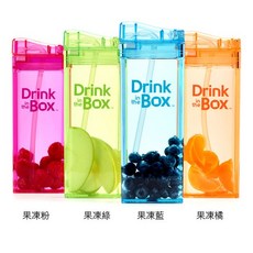 Drink in the BOX Tritan兒童運動吸管杯(大), 果凍橘, 1個