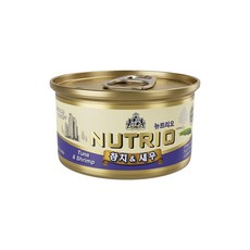 뉴트리오 고양이캔 습식캔 통조림 참치+새우 80g 1개