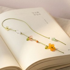 SANS 감성 꽃 끈갈피 핸드메이드 책갈피 DIY 만들기 키트 S2, 1개, 능소화