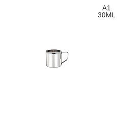 스테인레스 스틸 우유 프로스팅 냄비 이탈리아 농축 설탕 스팀 공정 라떼 카푸치노 우유 컵 폼 포트 30 60 90 150 300ml, 30ML