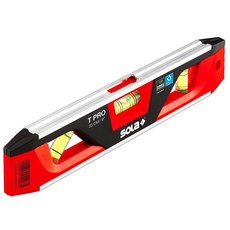 SOLA TPRO 토피도 레벨 22.9cm(9인치) 자석 블랙/레드 144680, SOLA TPRO 토피도 레벨, 22.9cm(9인치),