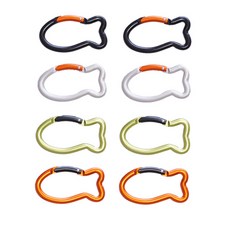 치프몰 알루미늄 합금 물고기 비너, 8개, 4색