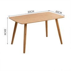 테이블 식탁테이블 원목식탁 카페테이블 식탁세트, 조립형, 80x60x30