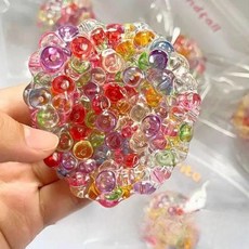 핫딜러쉬 말랑팝장난감 장난감 스트레스볼 놀이, 에어 펌프 포함, 오로라, 1개