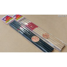 LUCKY 玉兔吉利四方鉛筆 4支組 臺灣製, 1個, 花開富貴