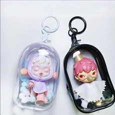 금비가 투명 인형 보관케이스 투명파우치, 화이트