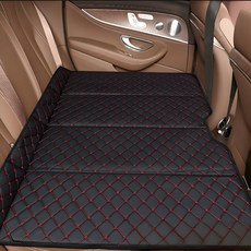 캠핑 휴게소 숙면용 차량 접이식 매트리스, 레드블랙