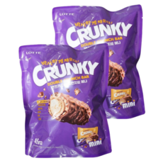 코스트코 롯데 크런키 더블크런치바 미니, 855g, 2개