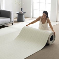 제로벨 1+1 15T PVC 층간소음 롤매트 폭110cm x 1m 거실 아이방 유아 어린이 놀이방 매트, 오크우드