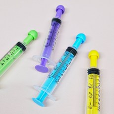 크레스티드게코 도마뱀 피딩용 실리콘 주사기, 1개, 5ml