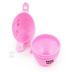 ALOHA-STORE 휴대용 캐릭터 계란 케이스 계란케이스1구, 핑크