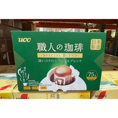 UCC 職人精選濾掛式咖啡, 1個, 7g, 75個裝