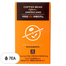 커피빈 캡틴 아메리카노 원두커피믹스, 1.6g, 10개입, 7개