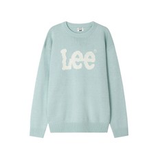 브랜드정품 리 LEE 빅 트위치 로고 니트 라이트 그린 238431