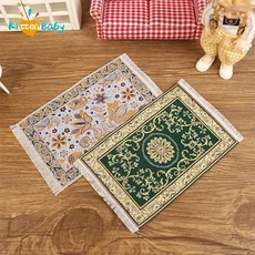 112 인형 집 깨진 꽃 침대 미니 가구 침실 DIY 더블 장식 액세서리, A1