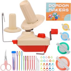 부투즈 원사 와인더 크로치팅용 볼 수동 제작 애호가를 위한 효율적인 메이커 도구 빠르게 설치, 40 PCS