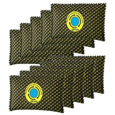 QBmalls 충전식 제습제 팩 50g 보관용 습기 흡수제 총기 금고 캠핑카 및 자동차 옷장 서랍 러기지 및 작은 공간용 제습기, yellow, 10pack