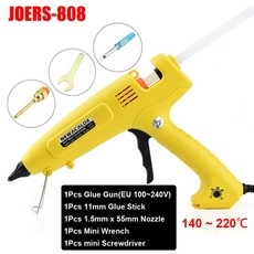 NEWACALOX 온도 조절 핫멜트 글루건 11mm 스틱 구리 깍지 가정용 DIY 도구 300W, 01 300W, 01 300W