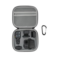 FSIDIWT DJI Osmo 나노 액세서리용 휴대용 케이스 휴대용 PU 가죽 보관 가방 DJI Osmo Nano용 보호 여행 케이스 (블랙)