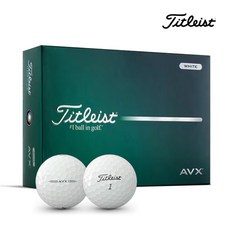 타이틀리스트 2026 AVX 골프볼 3피스, AVX 화이트 AVX 화이트