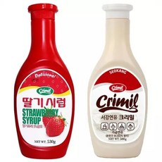 서강 딸기시럽 530g + 연유 500g 평점상위, 1개