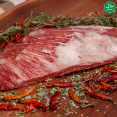 Halal Australian Fresh Marbling Beef Wagyu Rib Blade Mb4+ 호주산 하랄 소고기 냉장 와규 말블링 립블레이드 등급 Mb4+, 3개, 500g