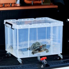 거북이사육장 어항 은신처 차량용 이동형 배수구 탱크 빈 20L 사각 DIY 생태 조경, 선베이스포함 20L 사각 DIY 생태