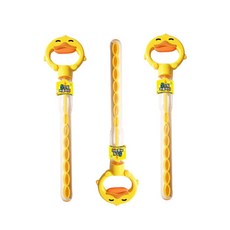 5스틱 버블파티 비눗방울 장난감 캠핑 소풍 야외 놀이 버블스틱, 3개, 오리