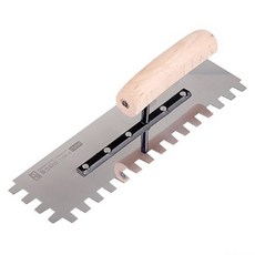 공구하자 사다리꼴 톱니 흙손 271mm/7mm, 1개