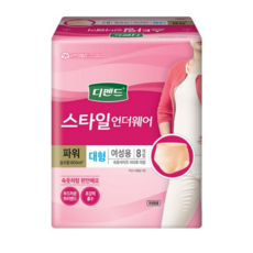 디펜드 여성용 스타일 언더웨어 성인기저귀 파워 대형, 8개입, 15개